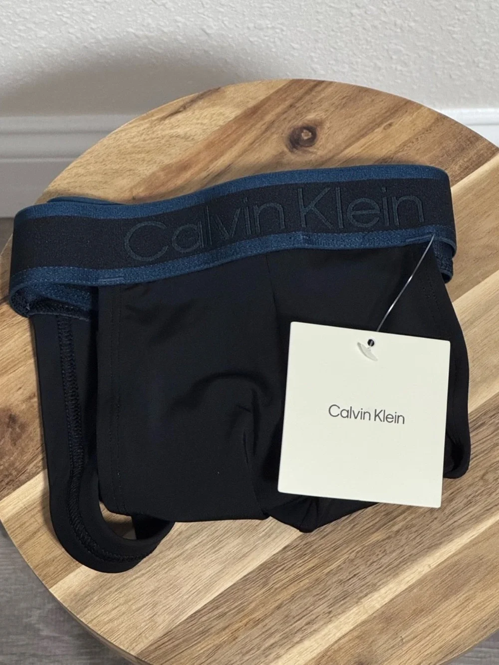 NWT Calvin Klein Tonal Logo Micro Jockstrap Black Size L